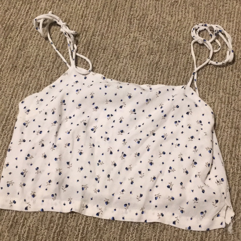 floral tank top, brandy melville